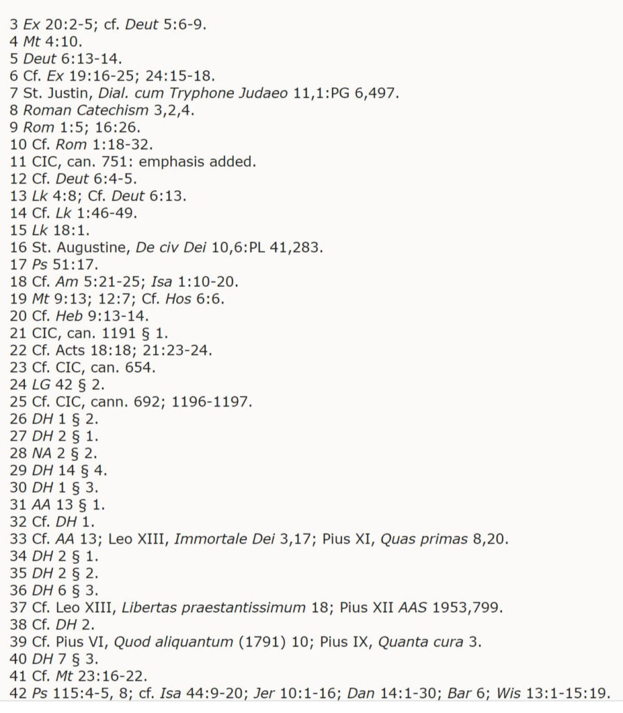 catechism footnotes