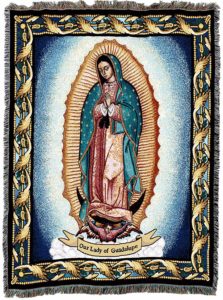 Our lady of Guadalupe throw blanket