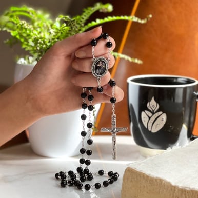 st joan of arc black rosary