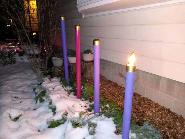 Step Up Your Flame Game: Build Your Own GINORMOUS Outdoor Advent Candle Wreath