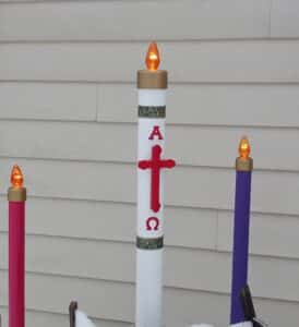 Proclaim Your Flame Game: Make Ginormous Outdoor Christmas Candles