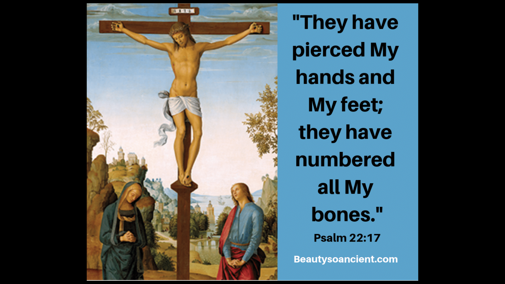 prayer before a crucifix