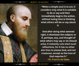 How Does A Simple Soul Act? |St. Francis de Sales